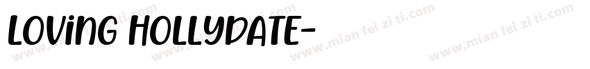 Loving Hollydate字体转换